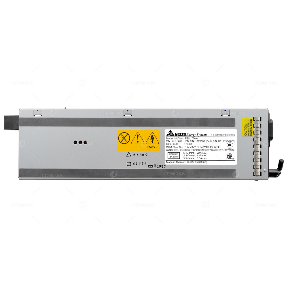 23R1033  IBM SYSTEM STORAGE 736W POWER SUPPLY FOR TS7740 CACHE CONTROLLER